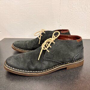 Kenneth Cole REACTION Mens Desert Sun Chukka Blue Suede Ankle Boots Sz 9